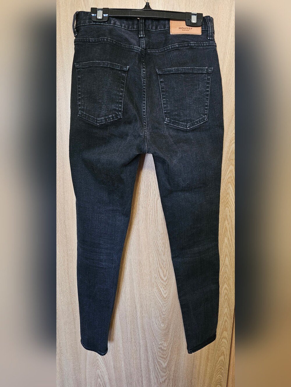 Moussy Vintage Filer Rebirth High Rise Black Skinny Jeans Size 27 - Picture 6 of 8